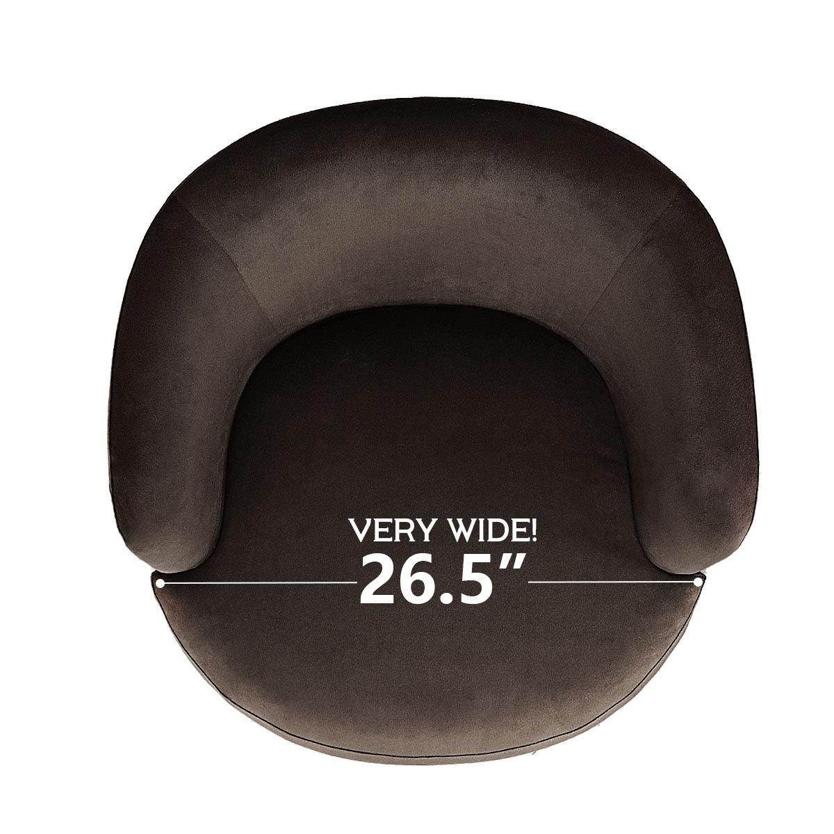 27" Wide Velvet Swivel Barrel Accent Chair (Set Of 2)